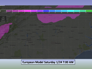 Norther Piedmont and Mountain Snow Potential