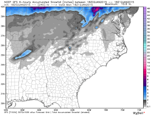 GFS Snow at 10 days...Take with a grain of SALT!