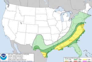 Convective Outlook for Day one (4/10/2015)