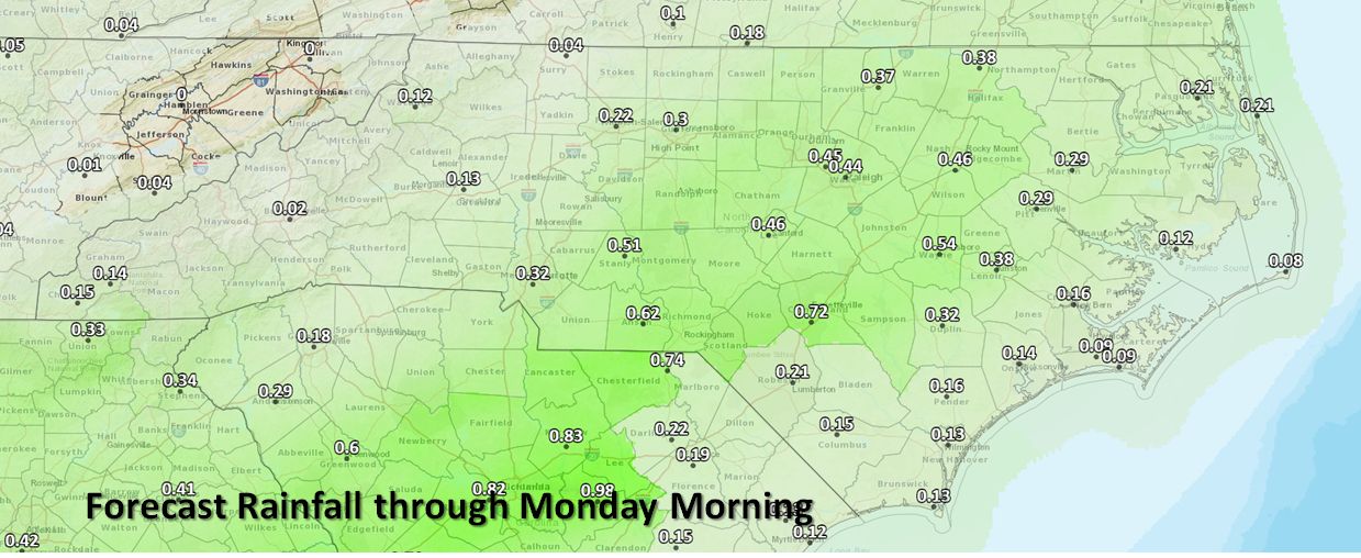 Decent Rain Chances Sunday NC Weather Happens